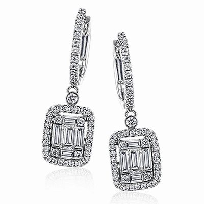 Drop Earrings in 18k Gold with Diamonds LE2218 WHITE 18K X