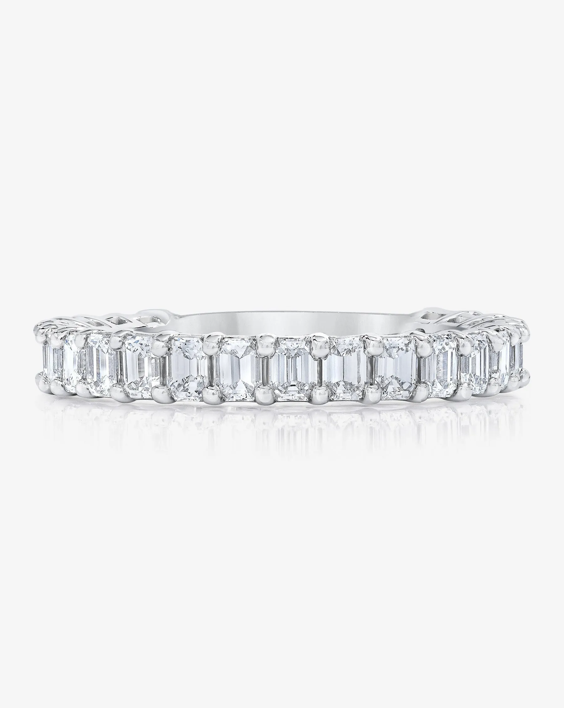 Emerald 3/4 Lab Diamond Band