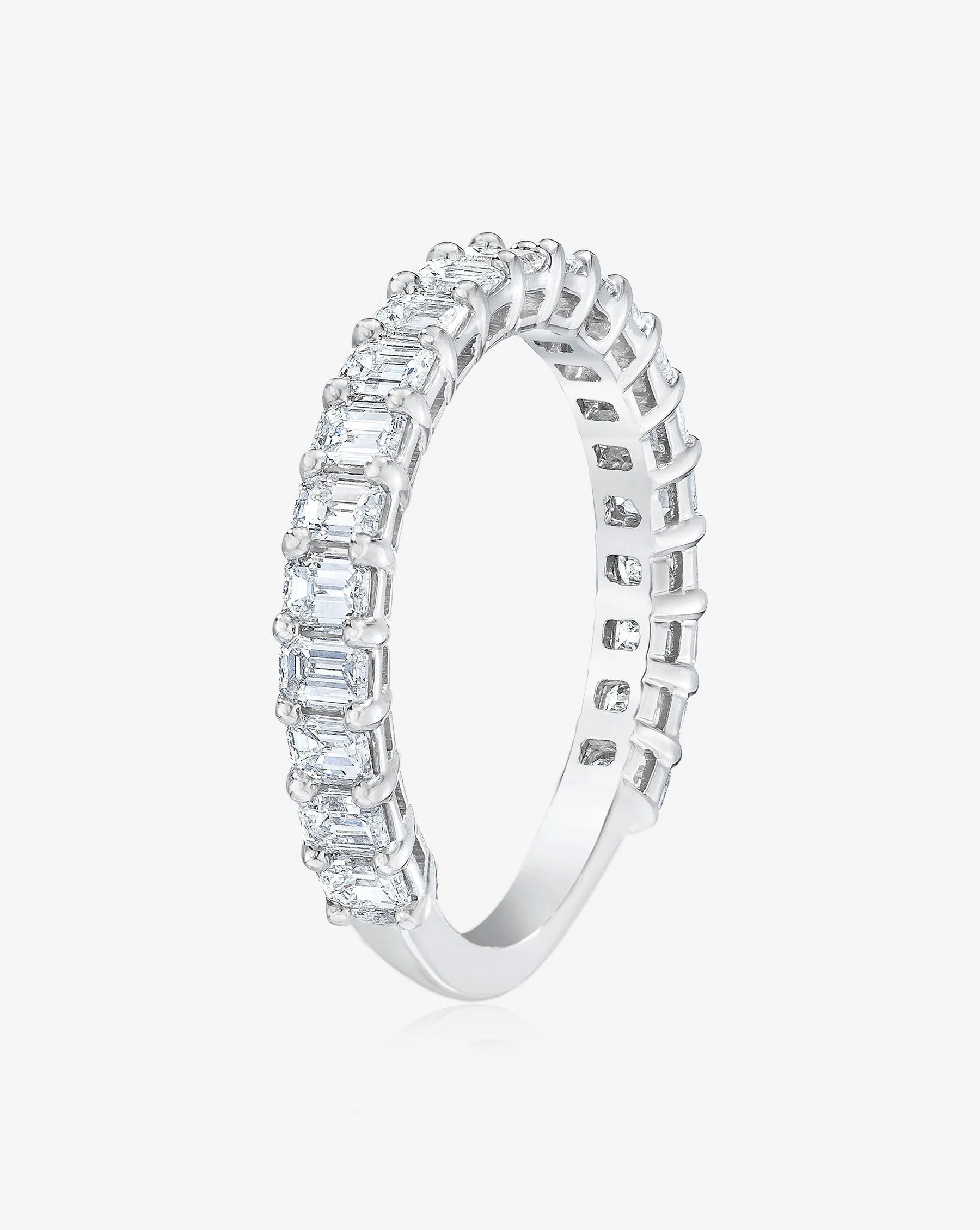 Emerald 3/4 Lab Diamond Band