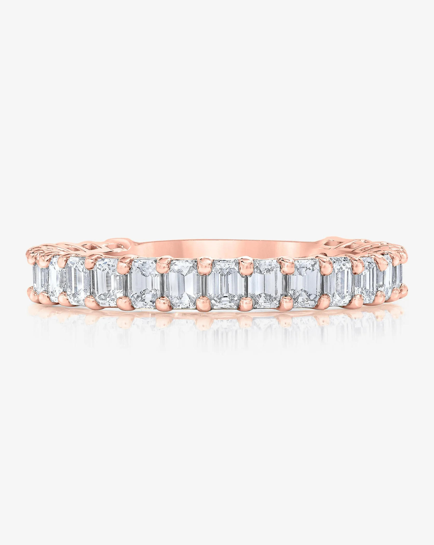 Emerald 3/4 Lab Diamond Band