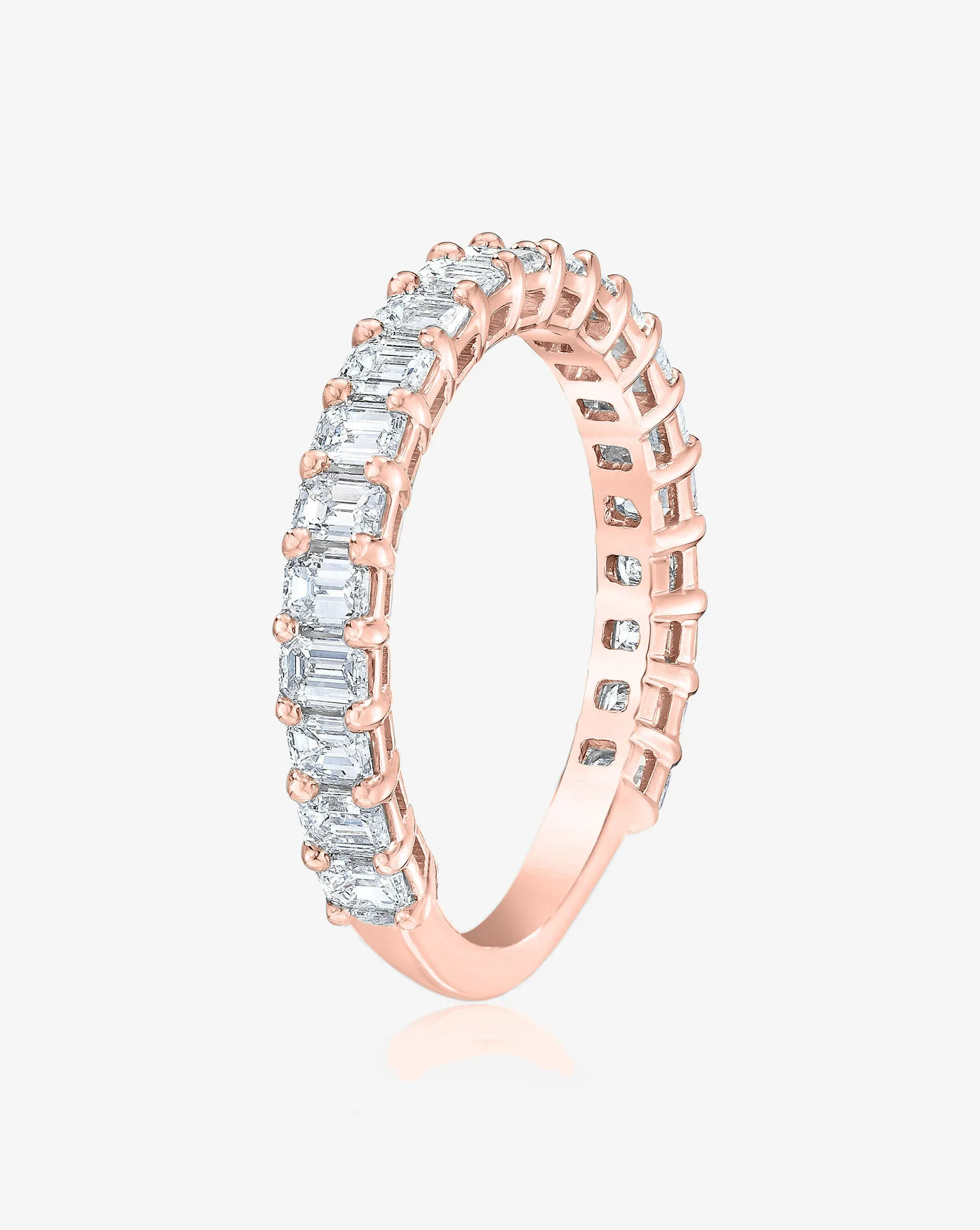 Emerald 3/4 Lab Diamond Band