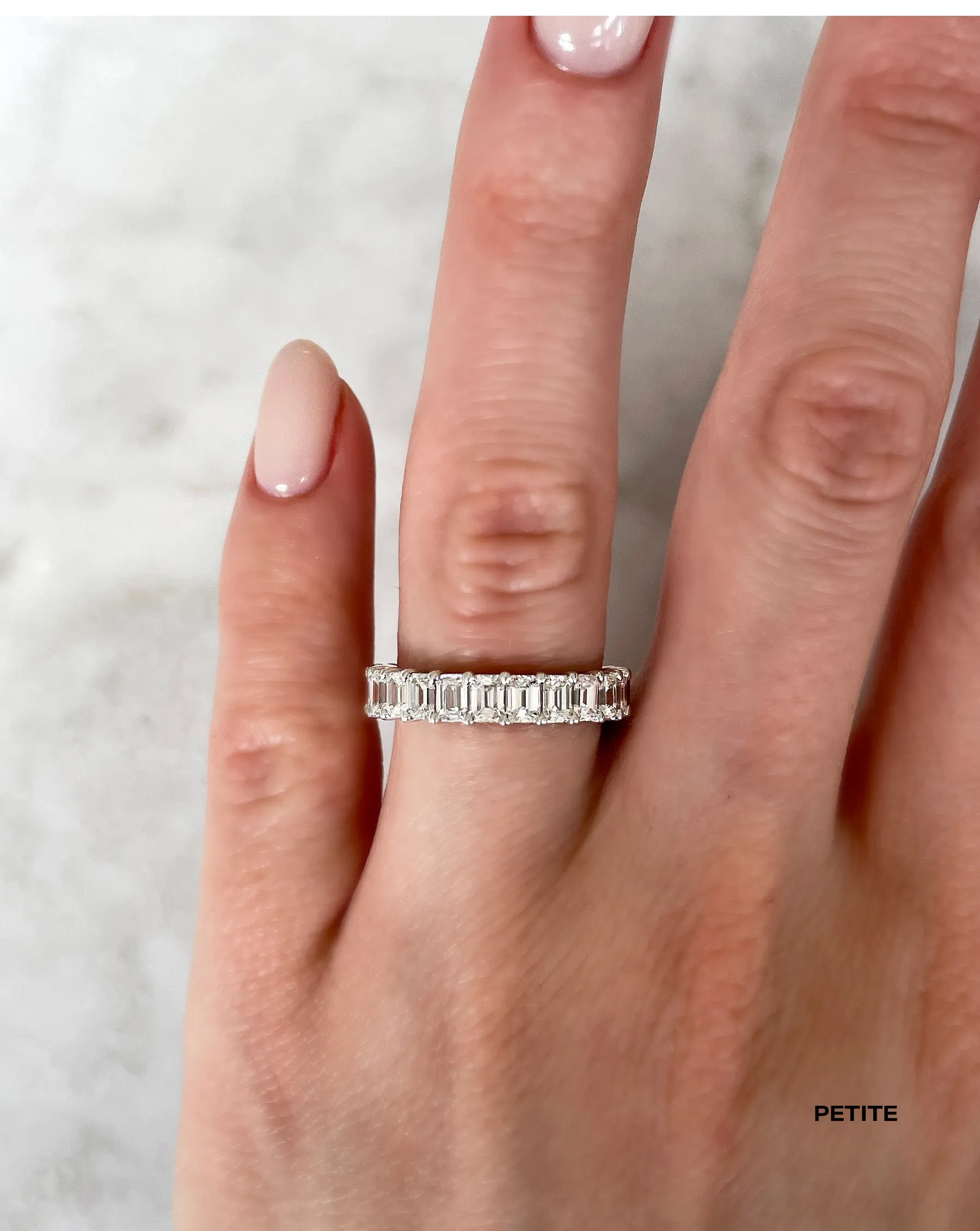 Emerald Diamond Eternity Band