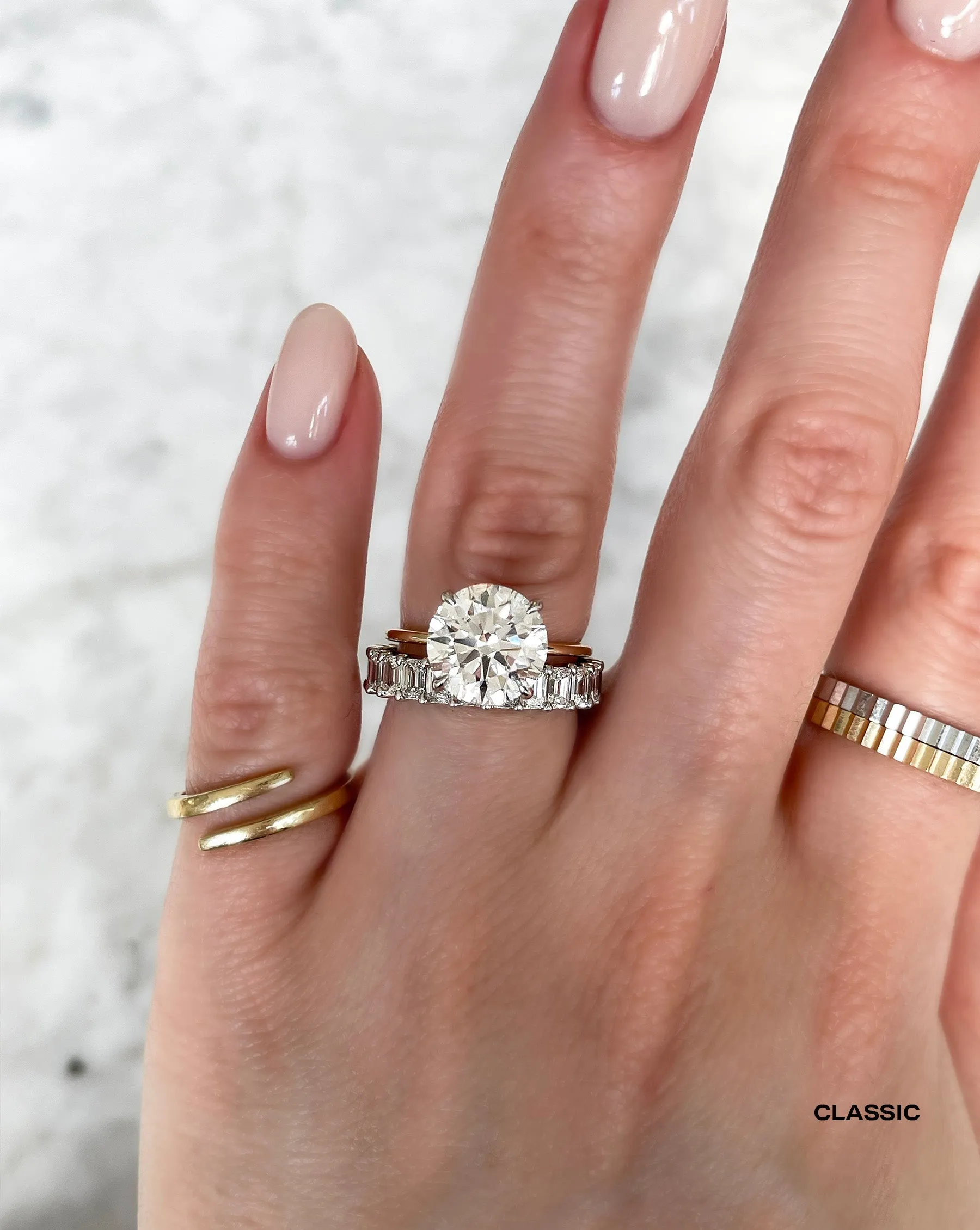 Emerald Lab Diamond Eternity Band