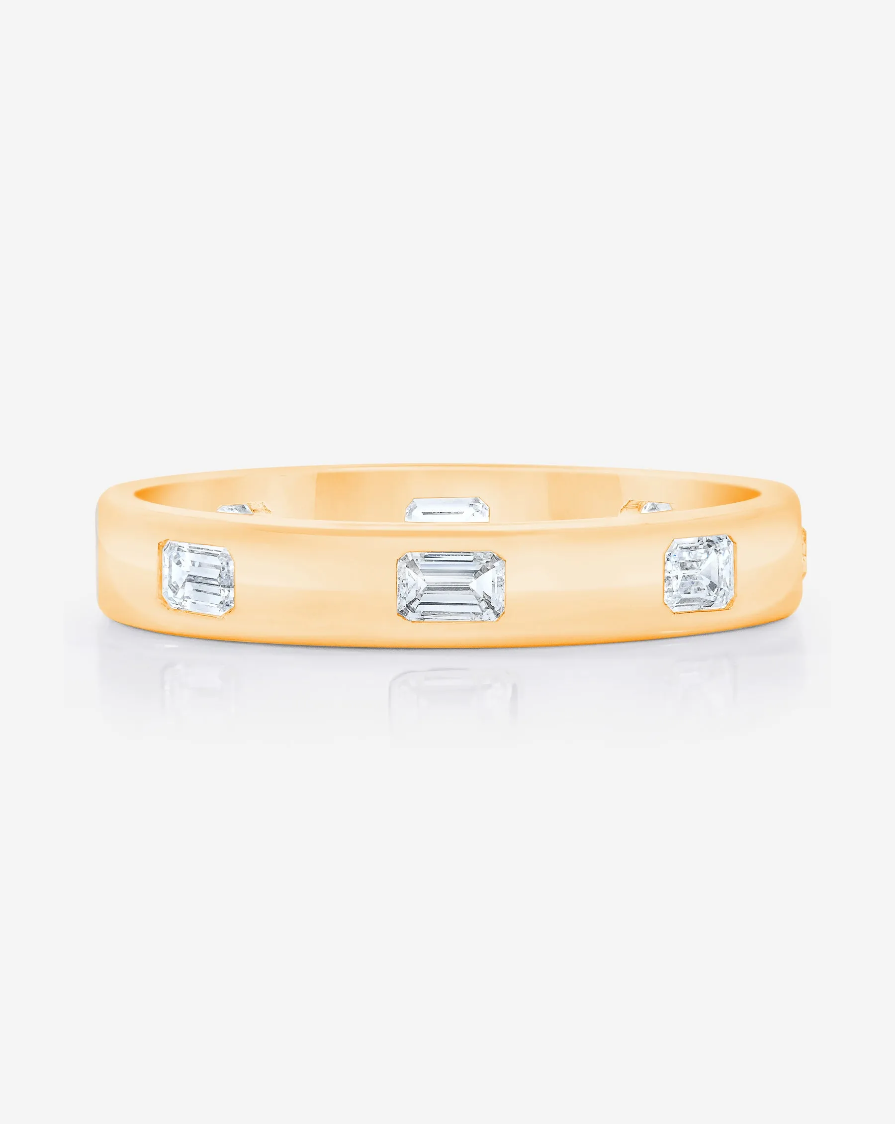 Emerald Luxe Inlay Eternity Band
