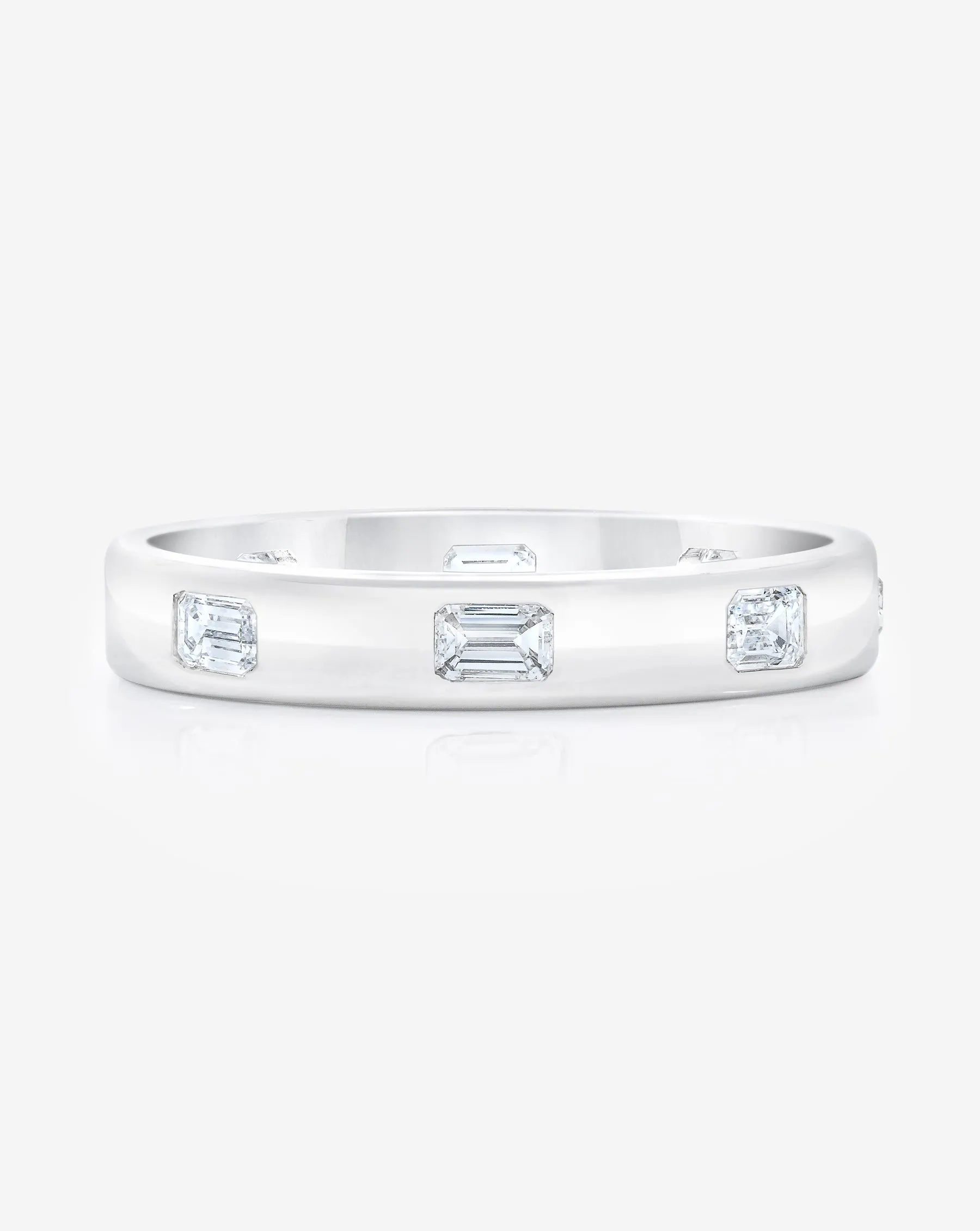 Emerald Luxe Inlay Eternity Band