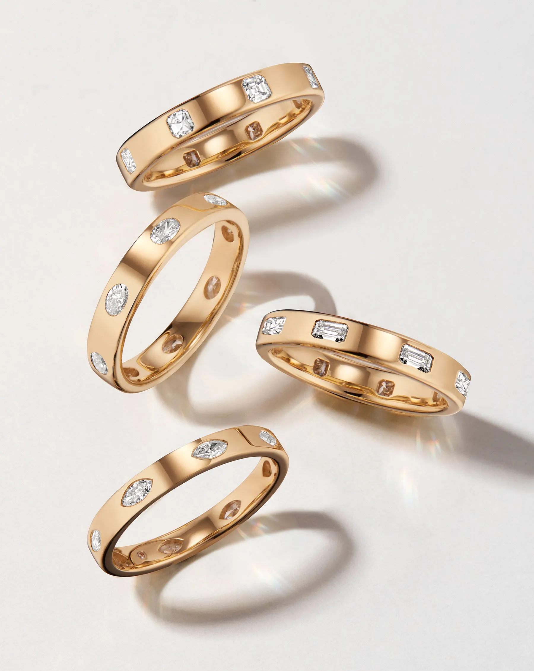 Emerald Luxe Inlay Eternity Band