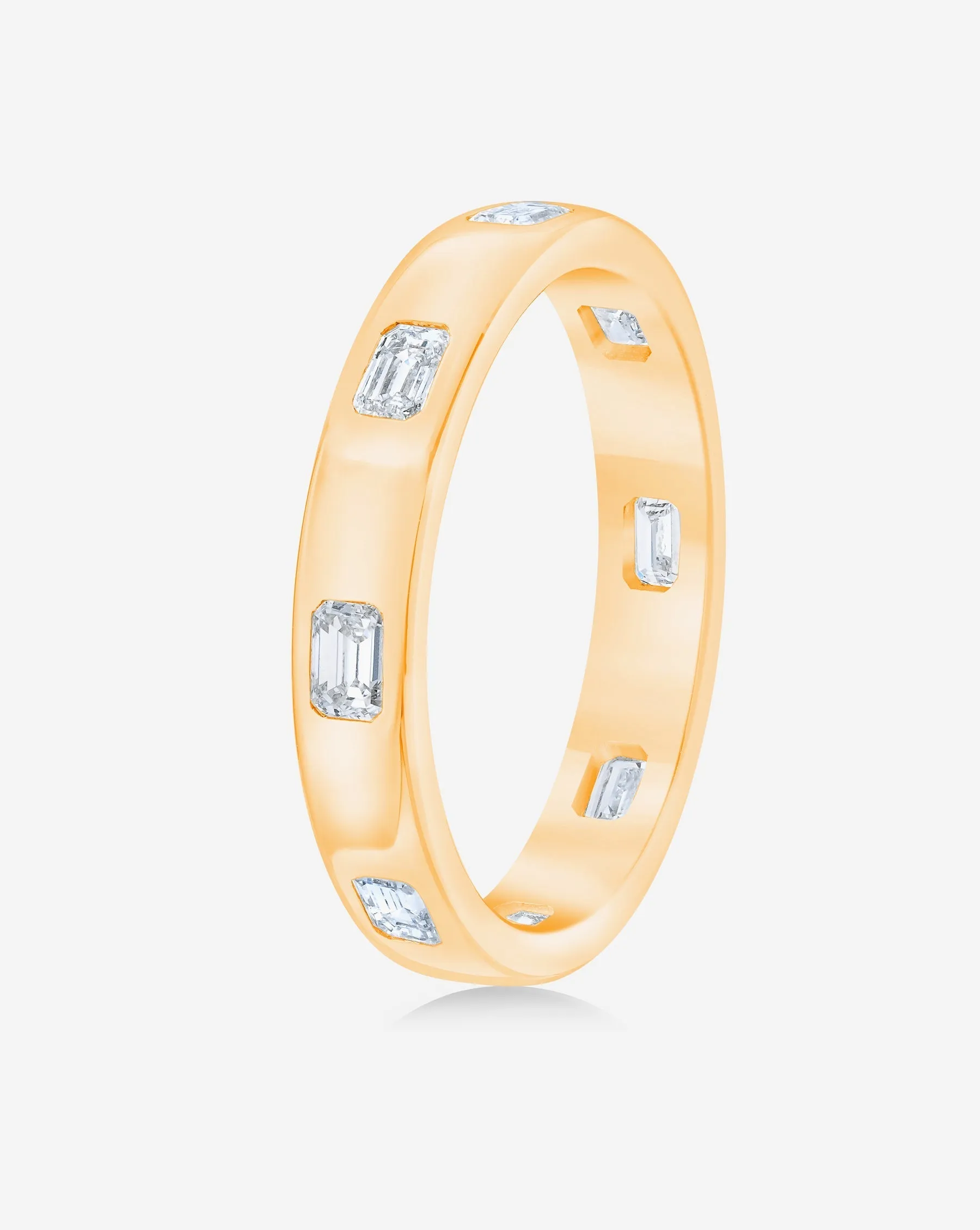 Emerald Luxe Inlay Eternity Band