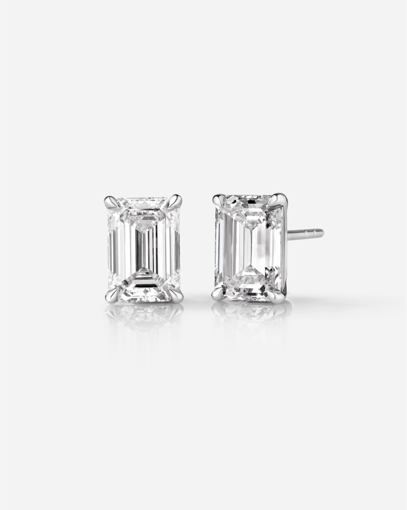 Emerald Lab Diamond Studs