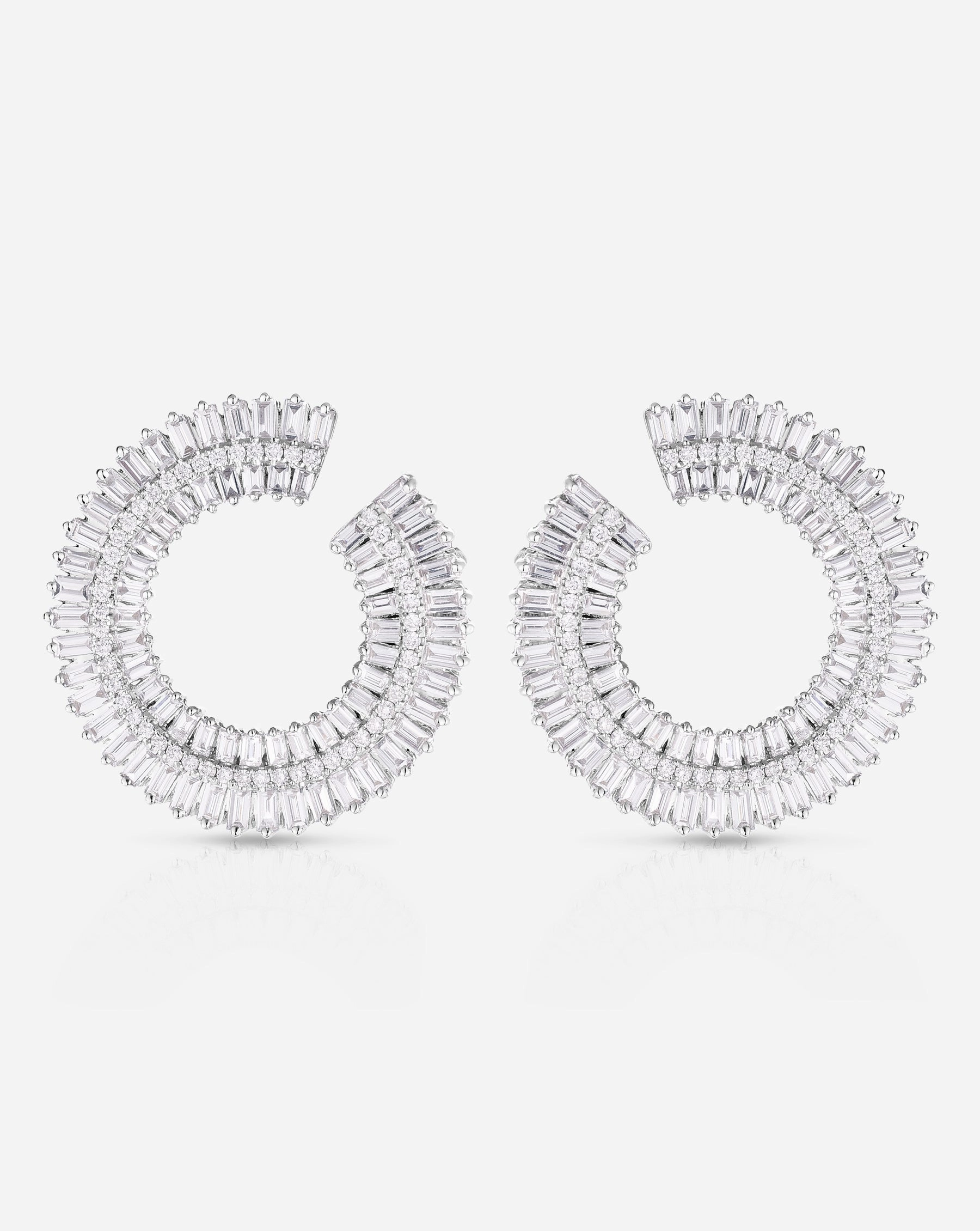 Fanned Lab Diamond Statement Earrings