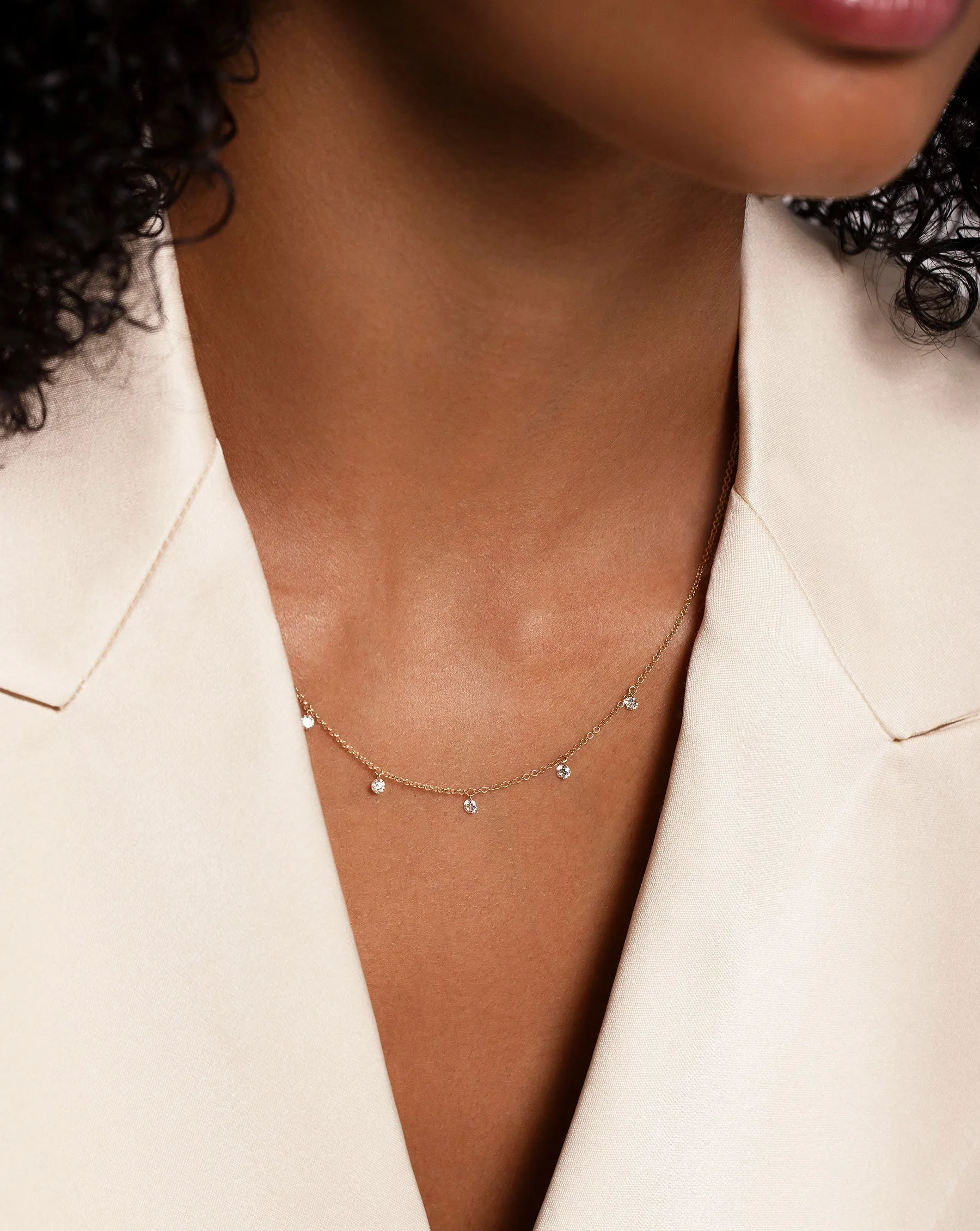 Floating Diamond Necklace