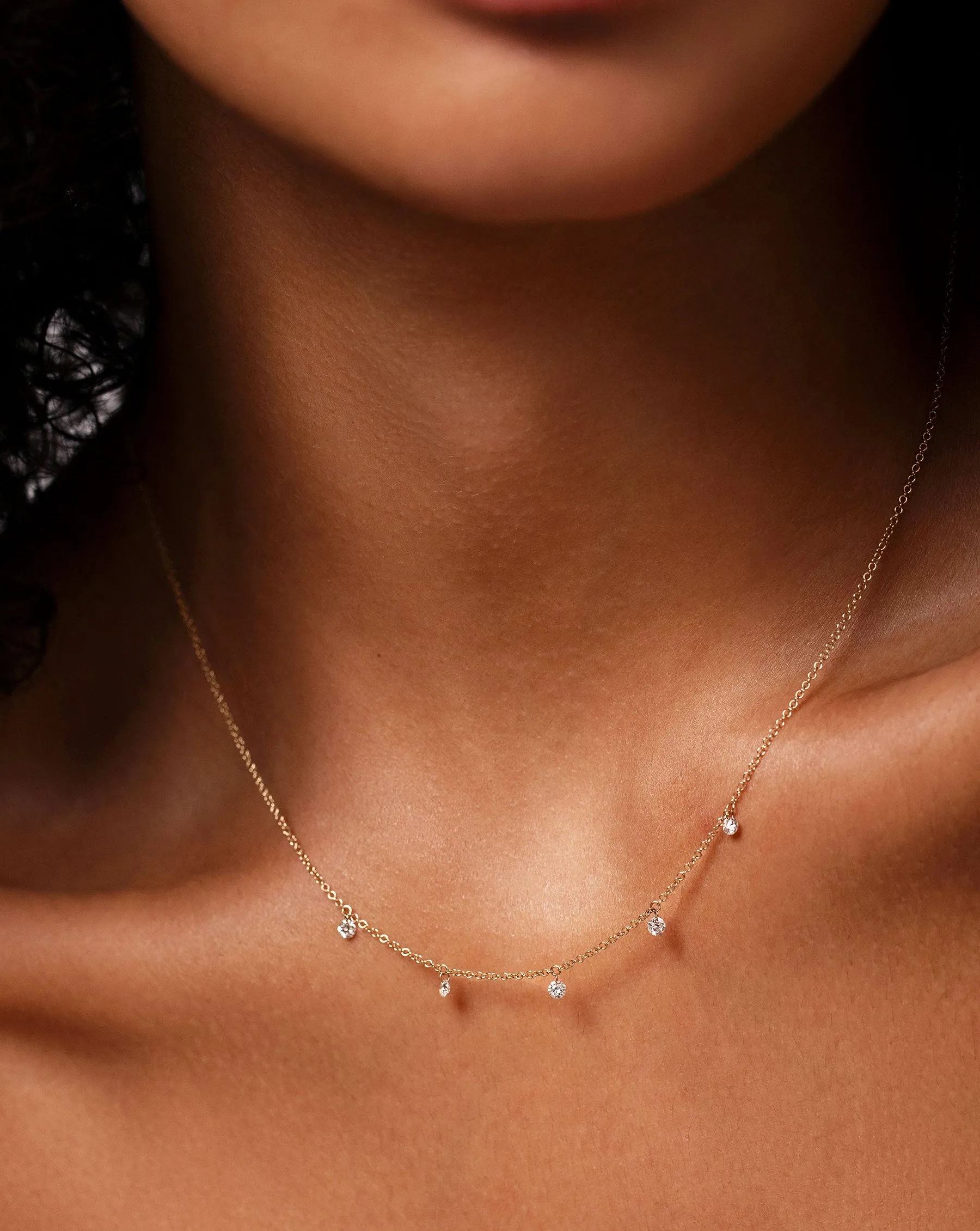 Floating Diamond Necklace