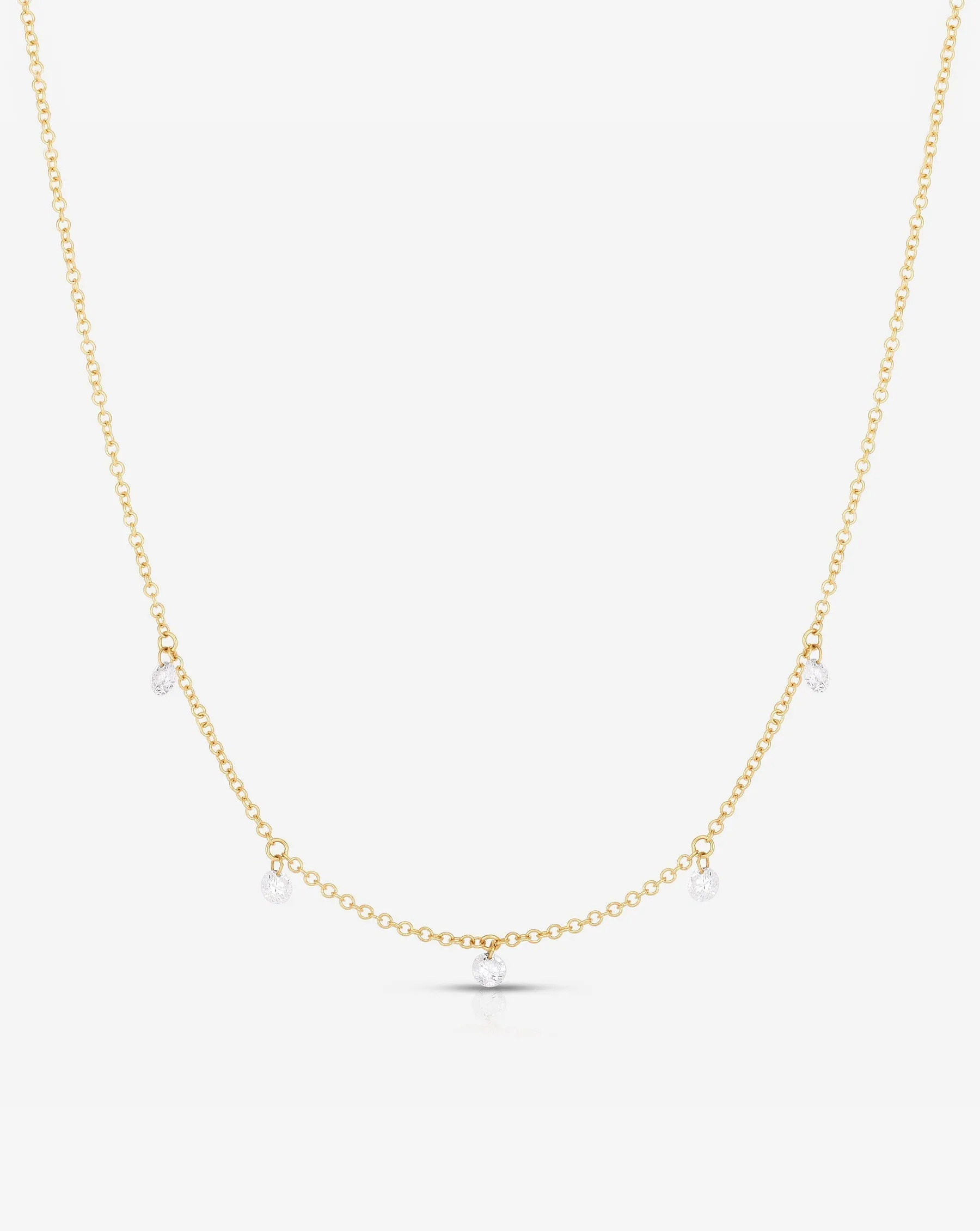 Floating Diamond Necklace
