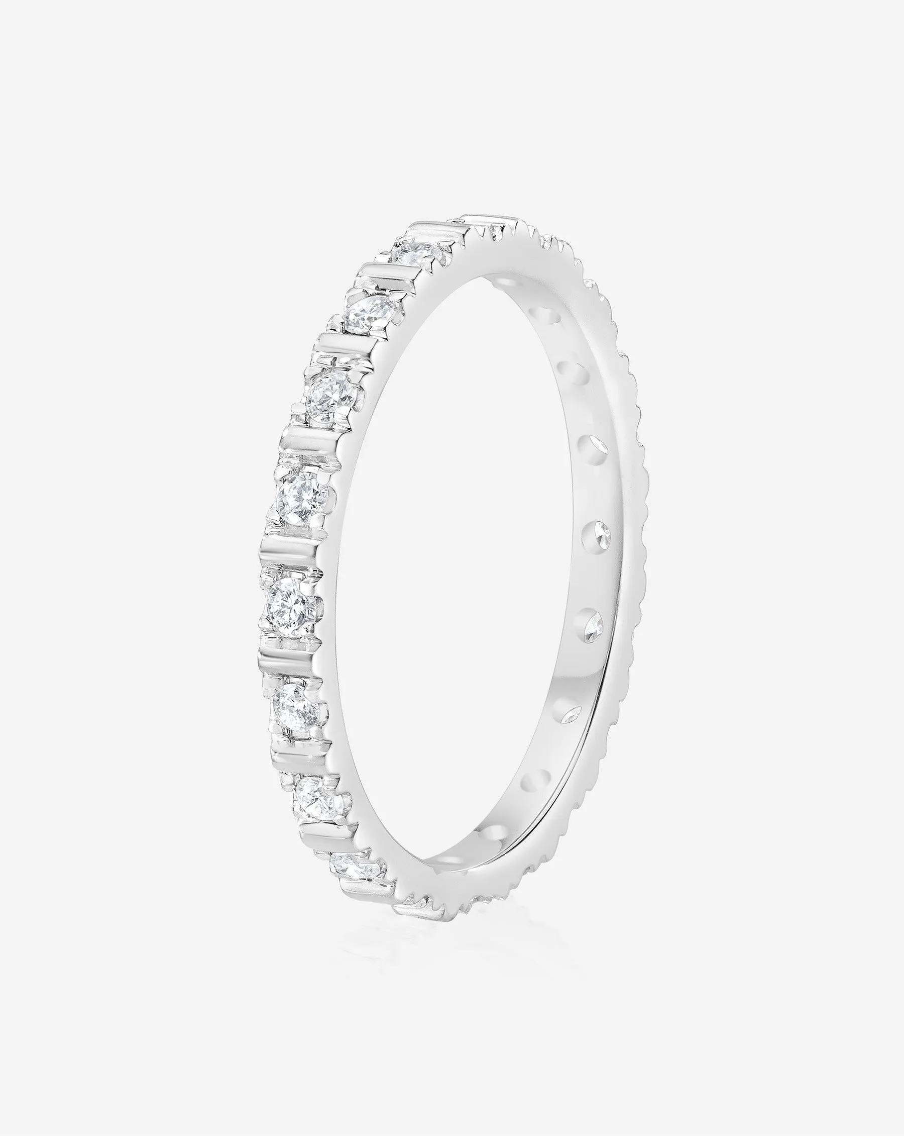 Fluted Diamond Ring