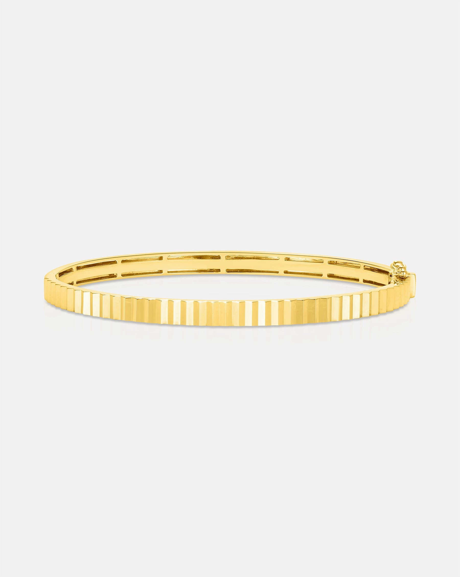 Fluted Gold Bangle