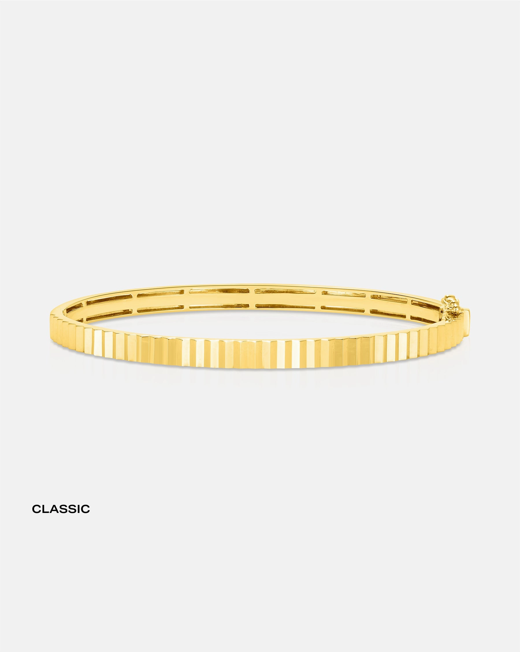 Fluted Gold Bangle