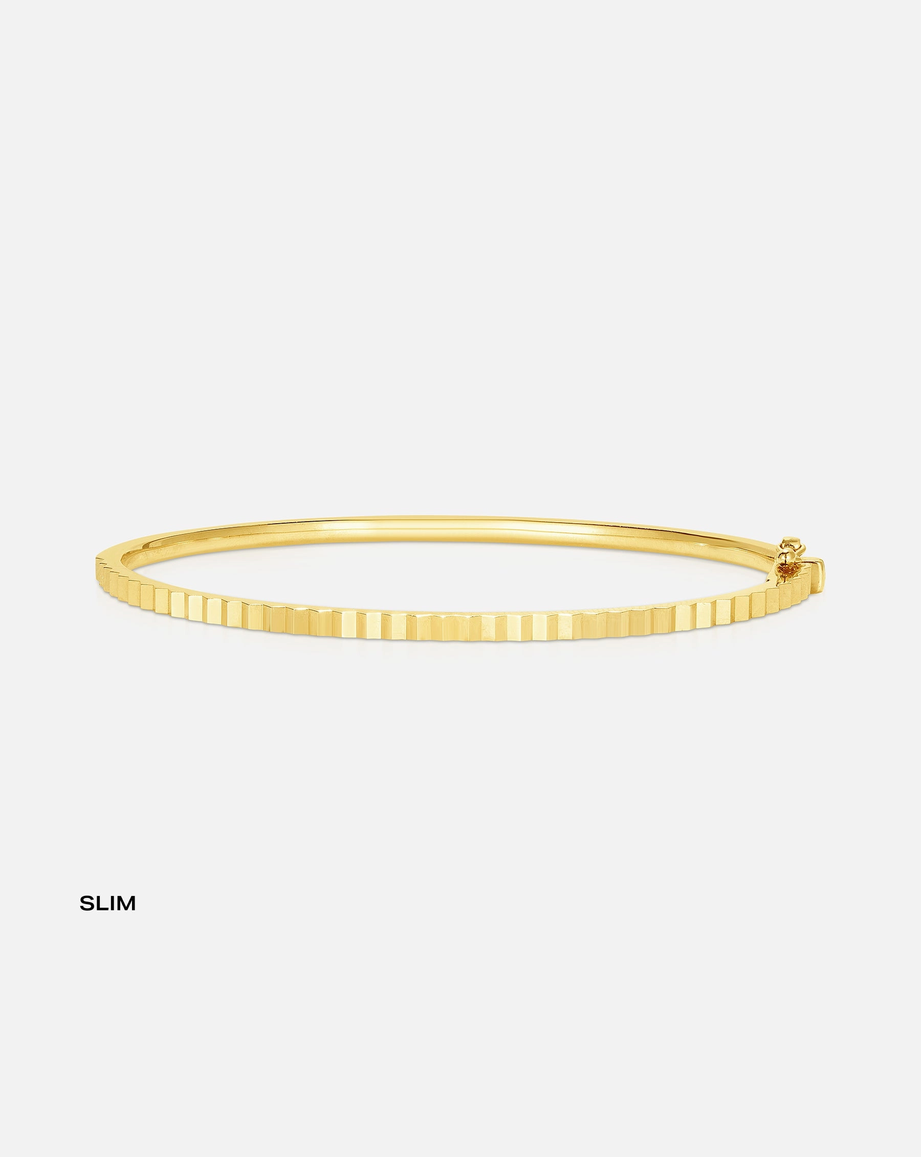 Fluted Gold Bangle