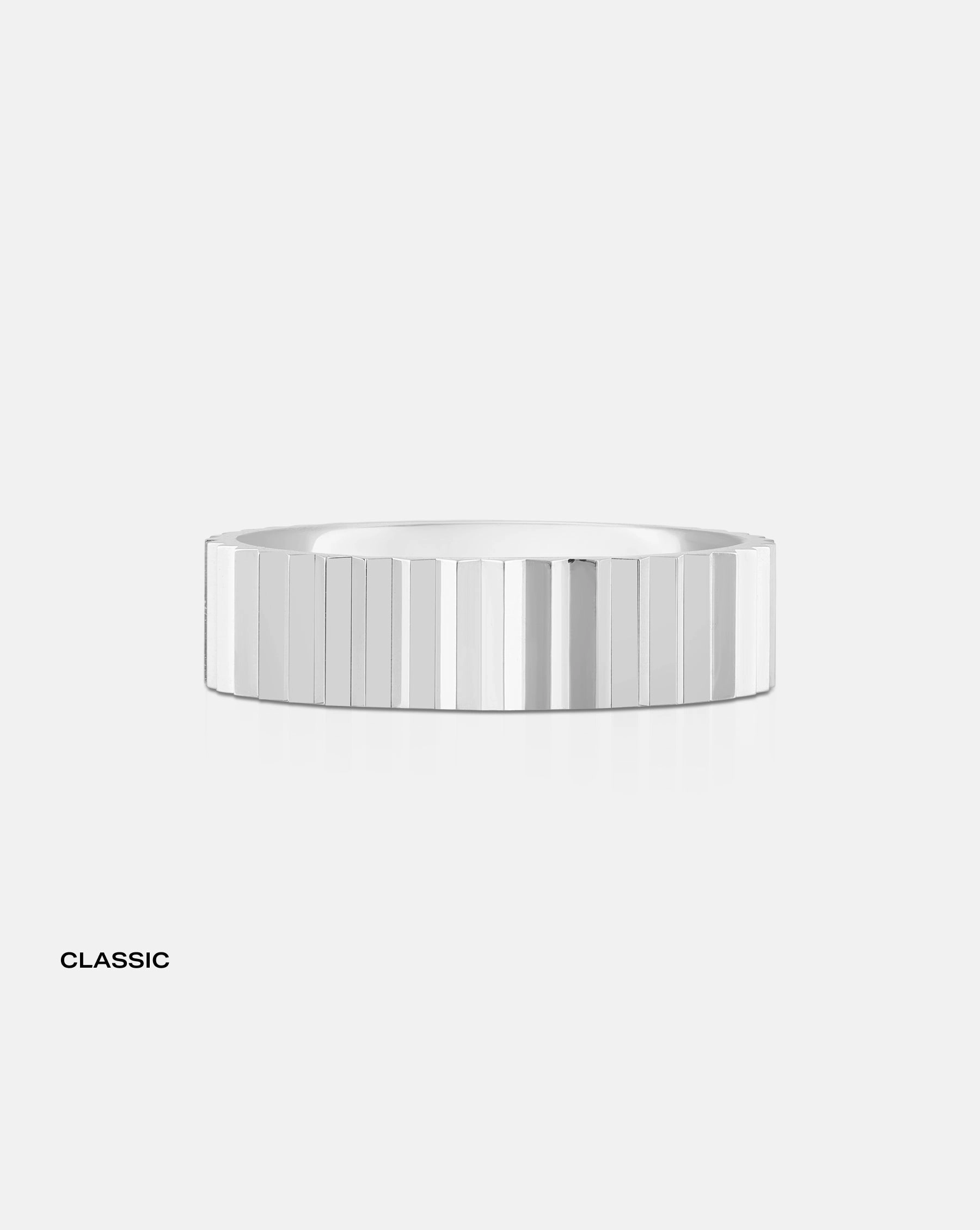 Fluted Gold Stackable Ring