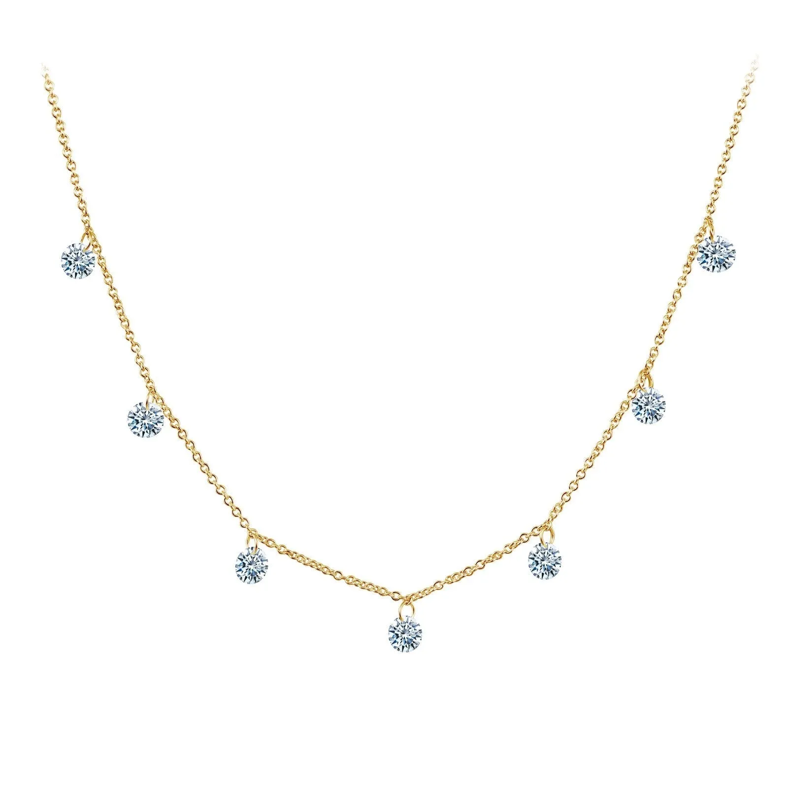 Frameless Raindrop Necklace N0074CLG17