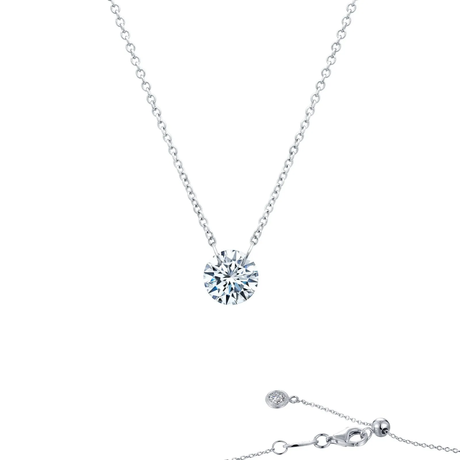 Frameless Solitaire Necklace N0090CLP18