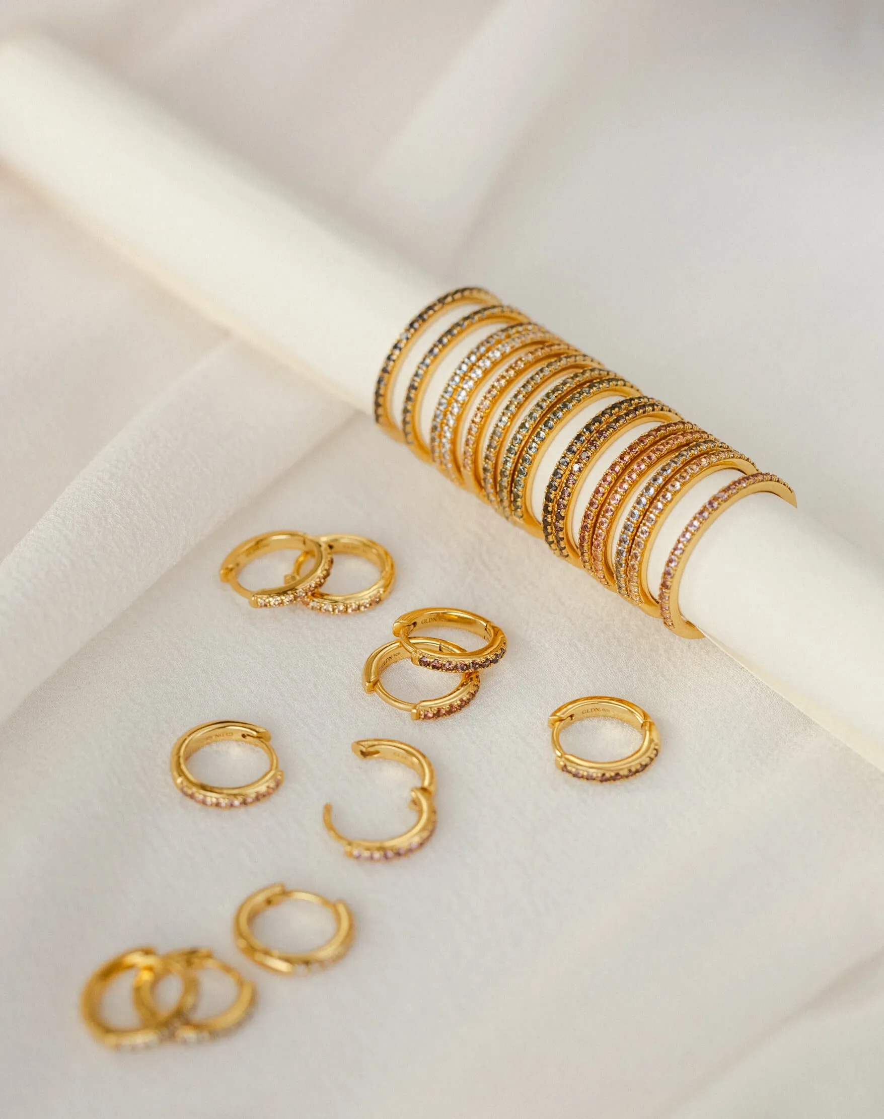 Gold Aura Birthstone Stacking Ring