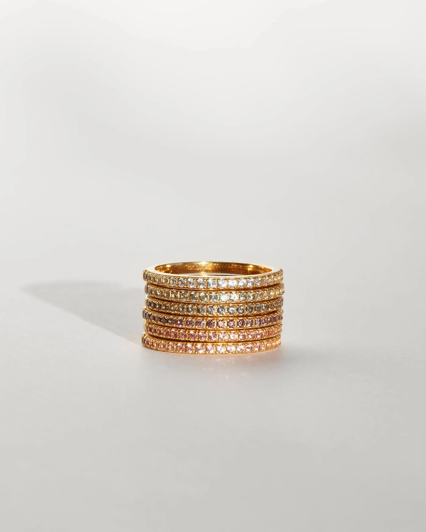 Gold Aura Birthstone Stacking Ring