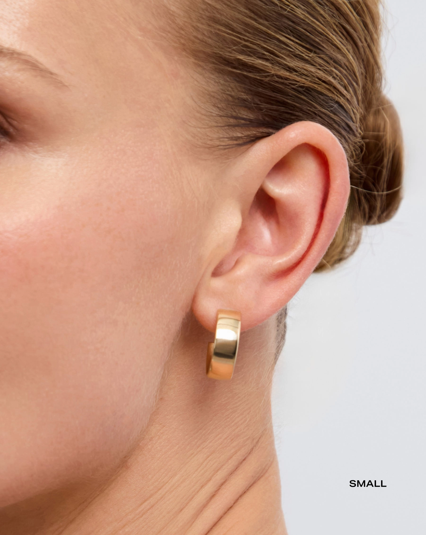 Gold Flat Hoops