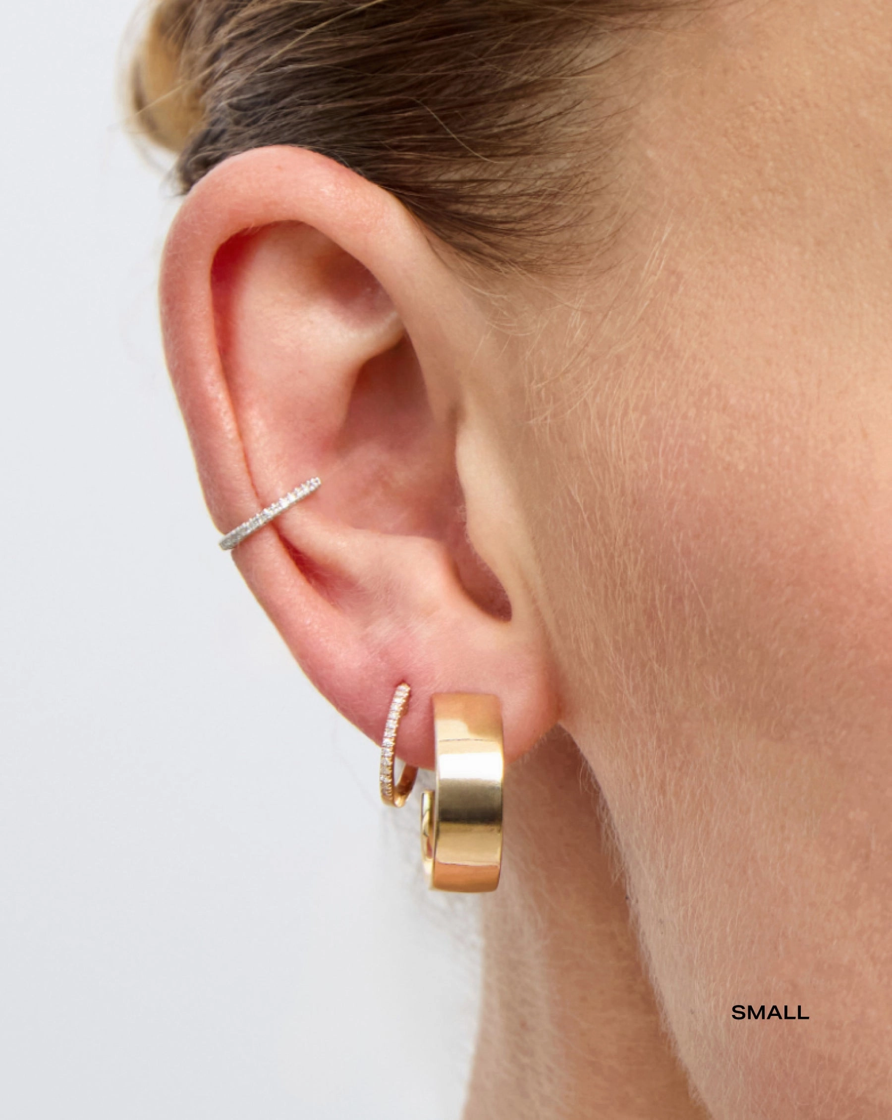 Gold Flat Hoops
