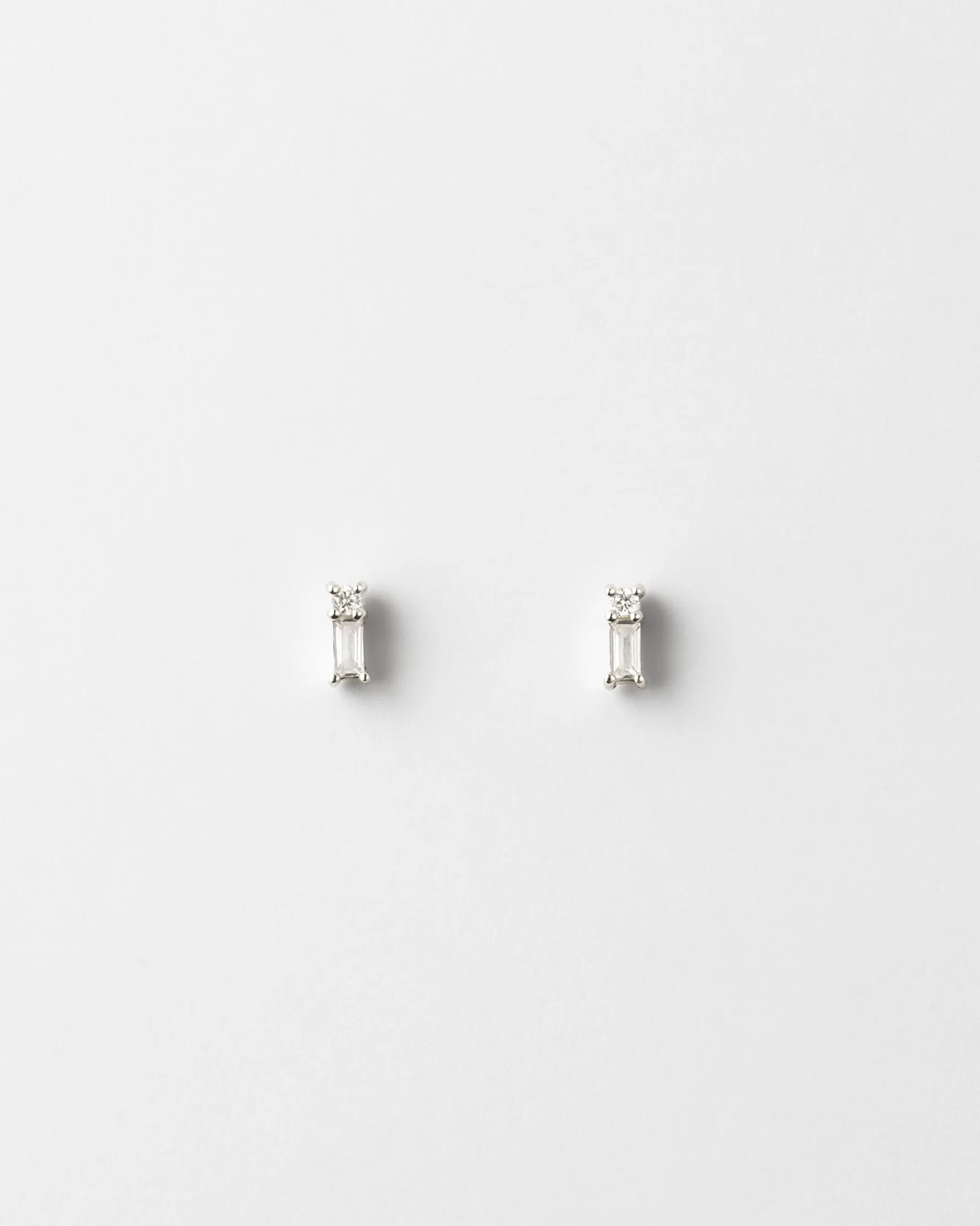 Grace White Sapphire Studs