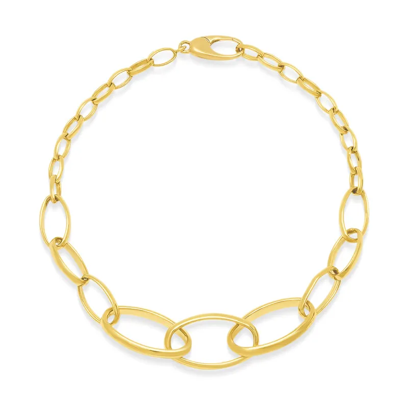 Graduated Edith Link Bracelet