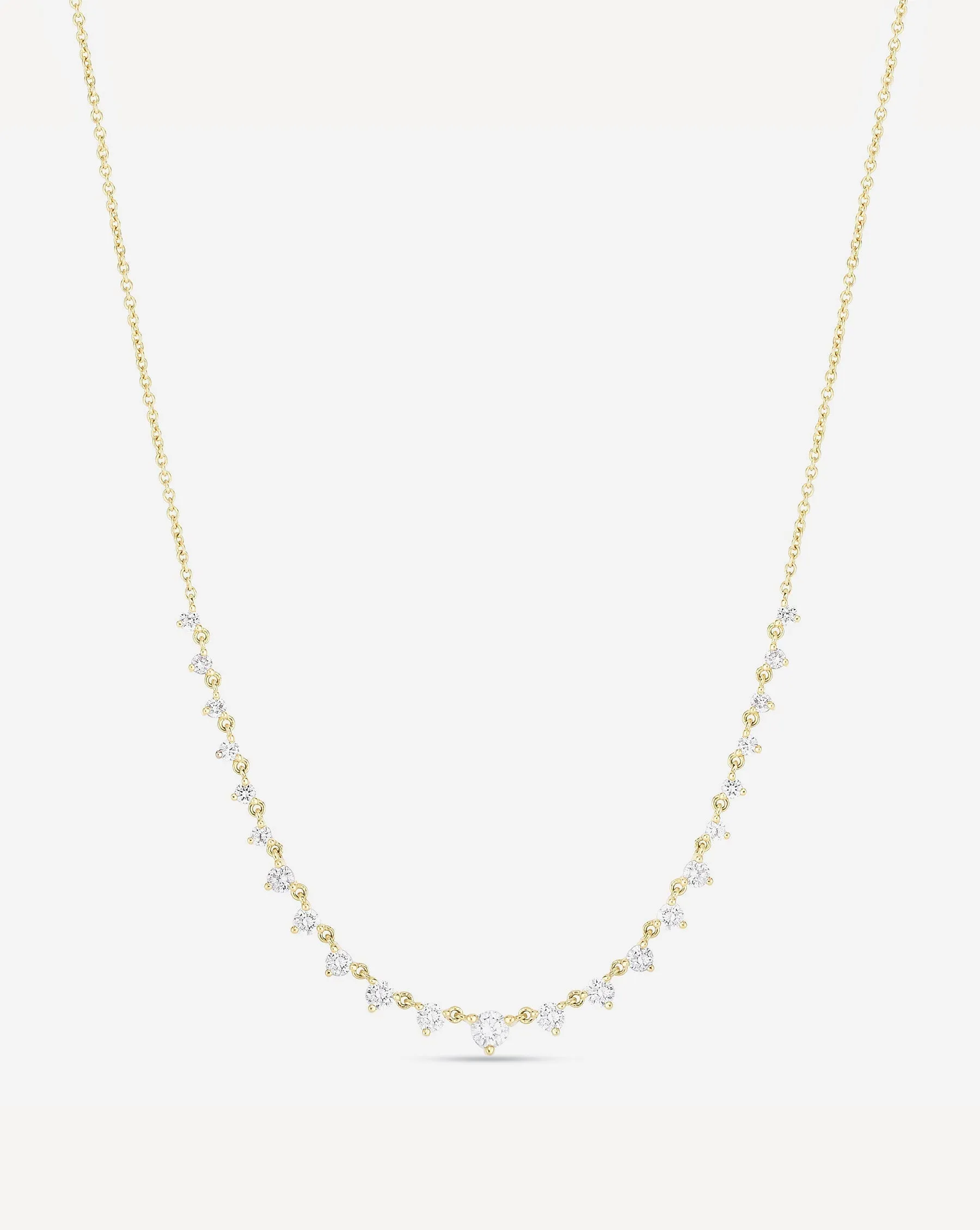 Graduated Lab Diamond Layering Necklace