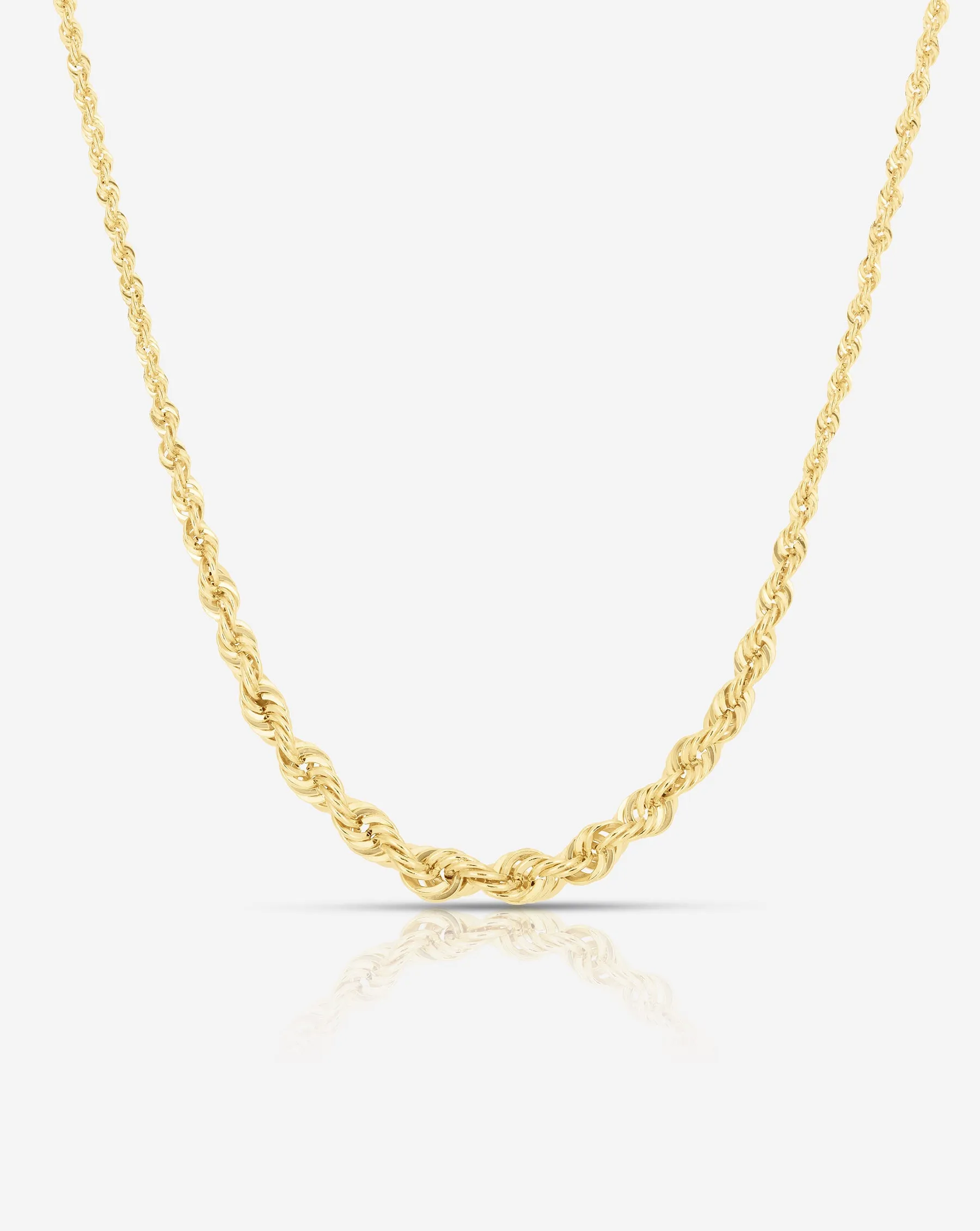 Graduated Rope Chain Necklace