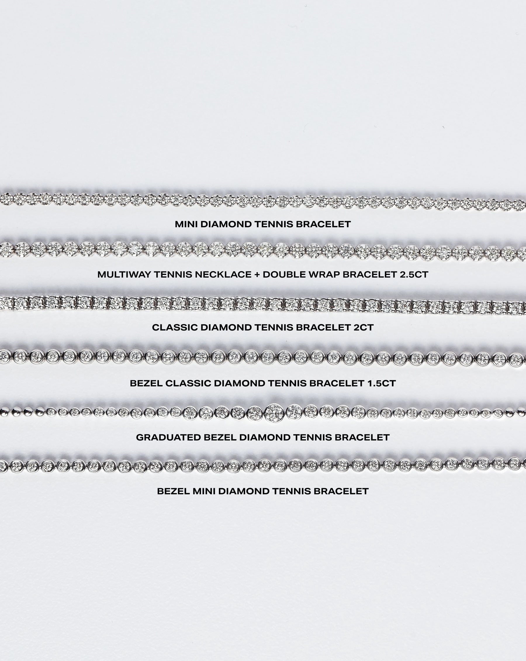 Graduated Bezel Diamond Tennis Bracelet