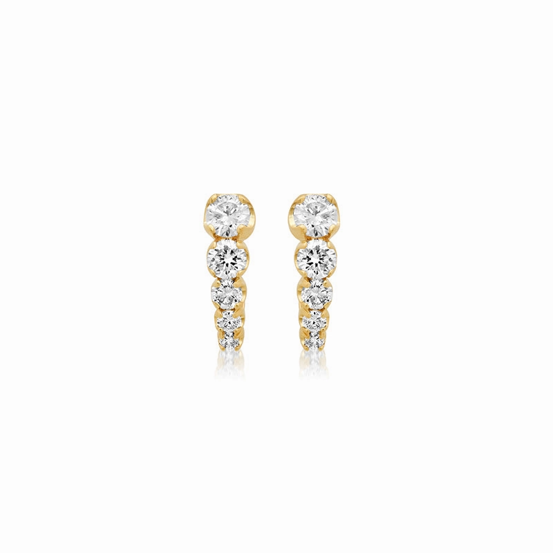 Graduated Illusion Set Diamond Edith Studs