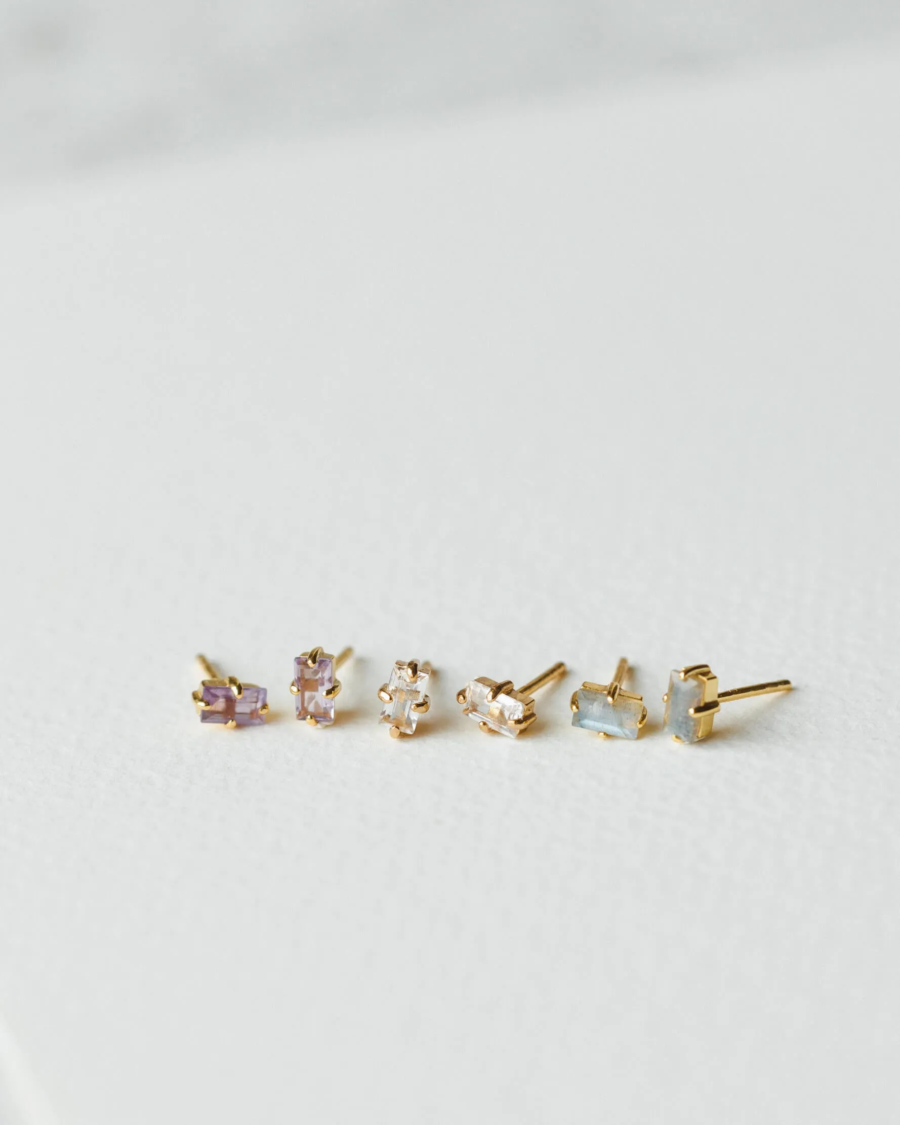 Grand Baguette Studs