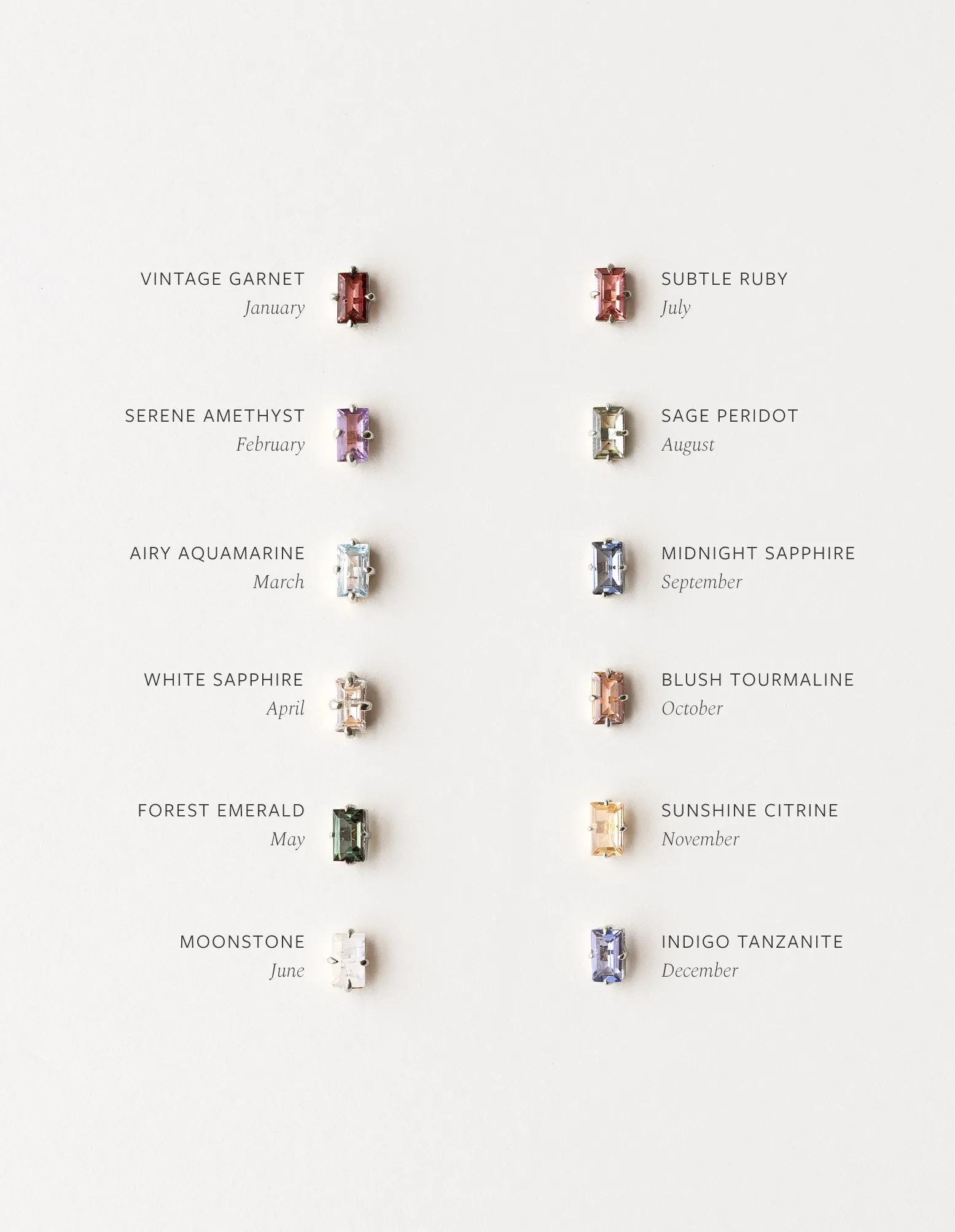 Grand Baguette Studs