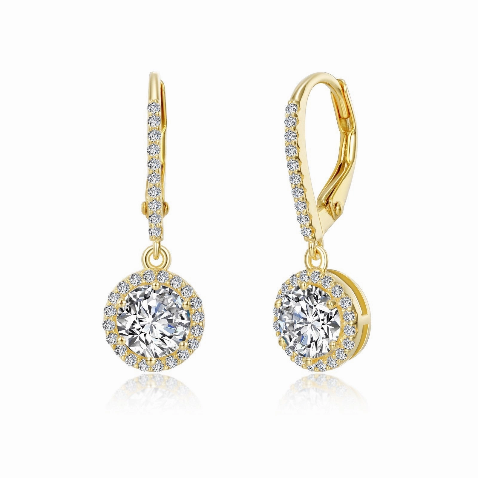 Halo Drop Earrings E0193CLG00