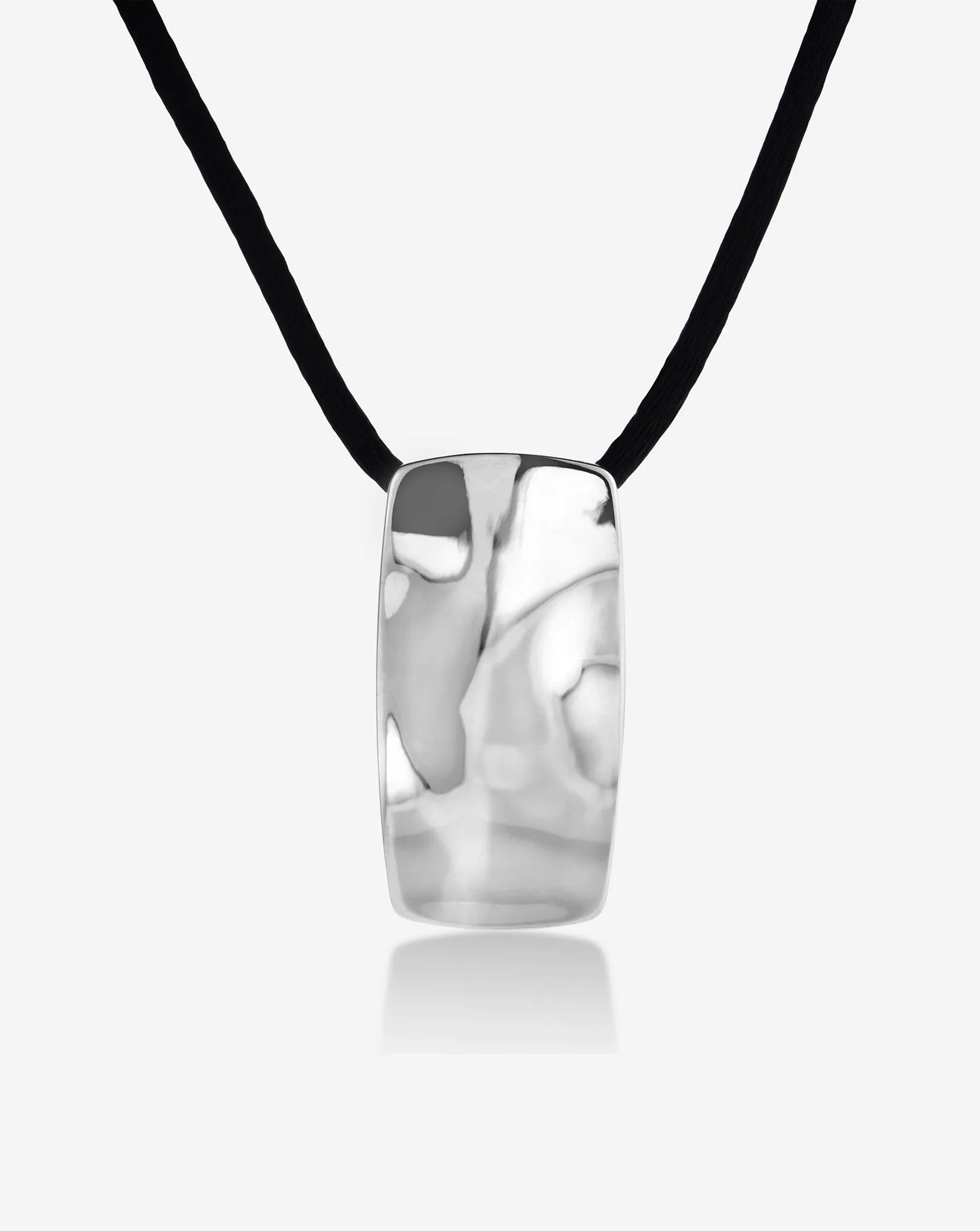 Hammered Satin Cord Necklace