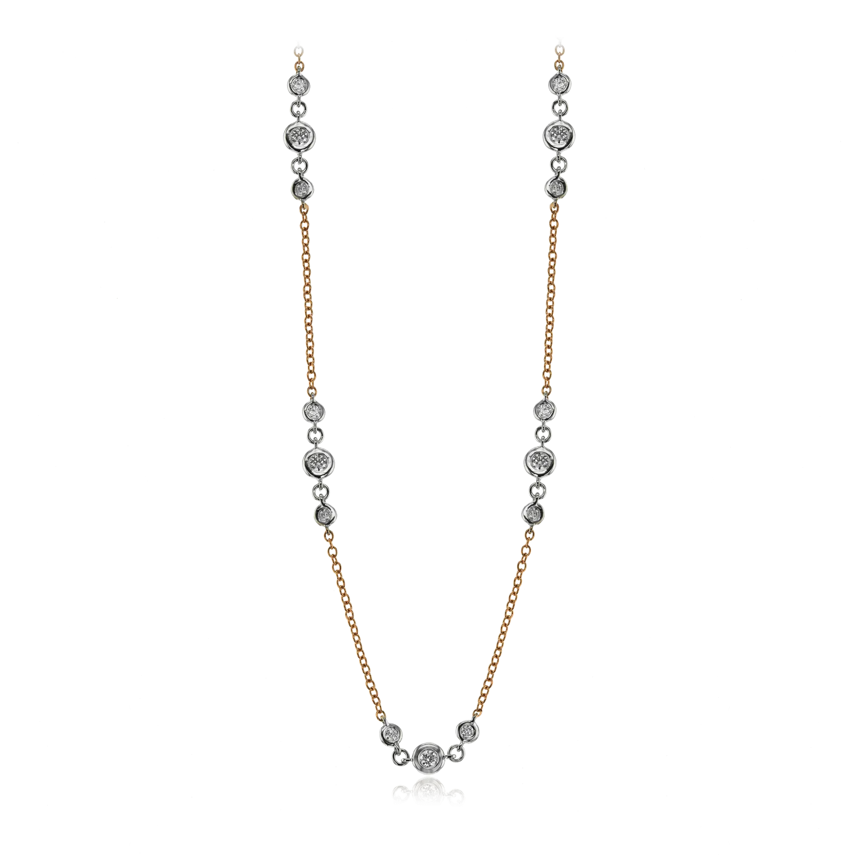 Harmonie Necklace in 18k Gold with Diamonds CH112 WHITE 18K X