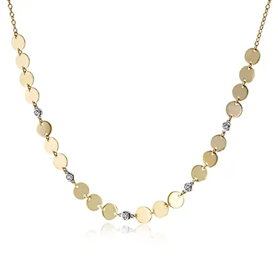 Harmonie Necklace in 18k Gold with Diamonds LP4774 WHITE 18K X