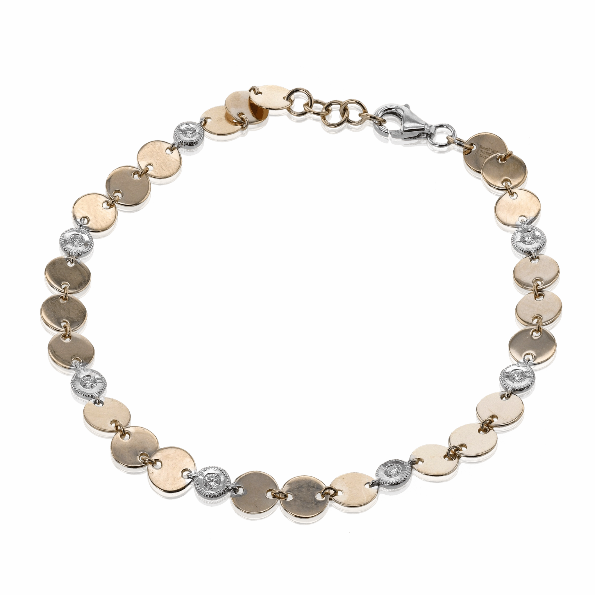 Harmonie Bracelet in 18k Gold with Diamonds LB2627 WHITE 18K X WHITE-ROSE
