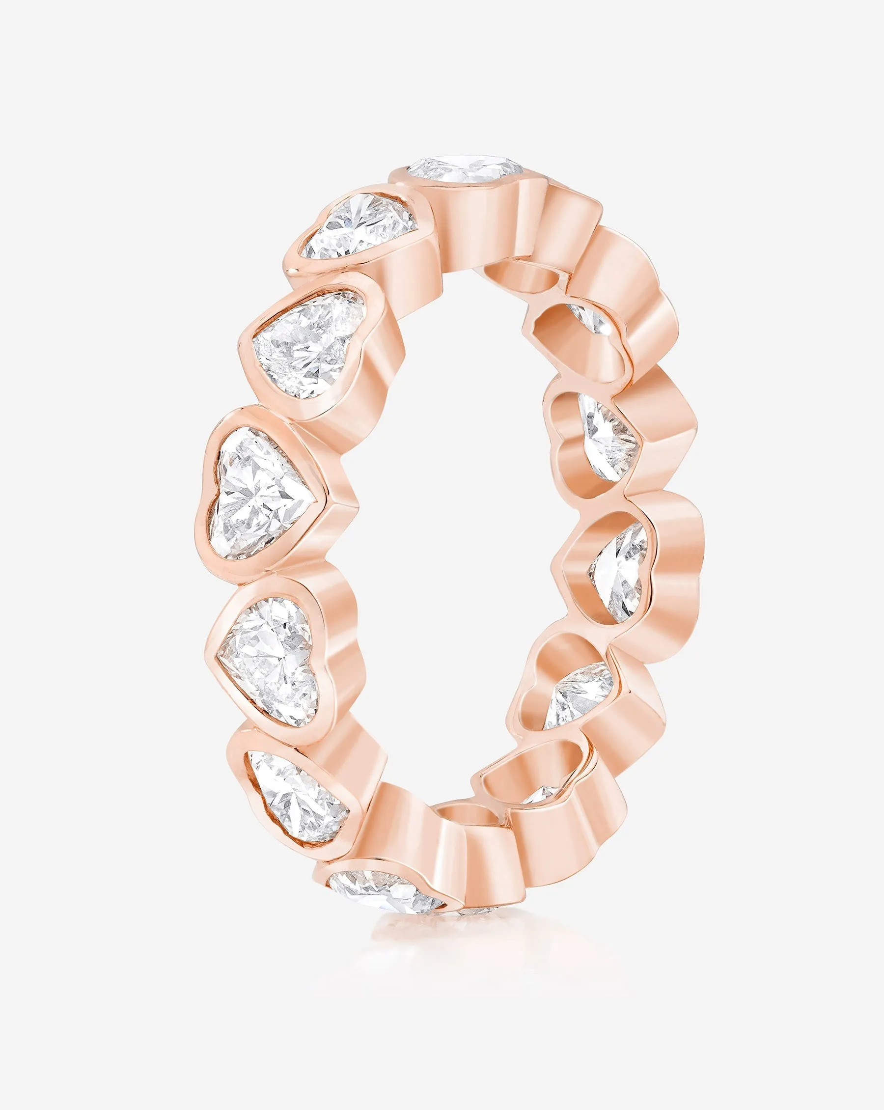 Heart Bezel Eternity Band