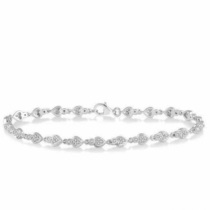 Heart Shape Diamond Bracelet