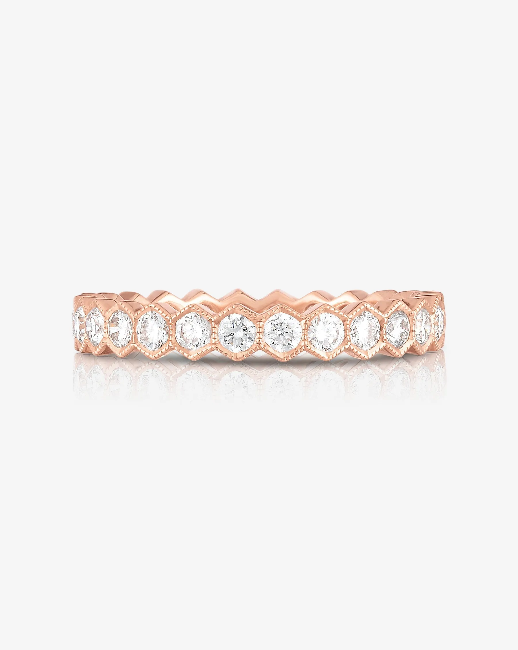 Hexagon Eternity Band
