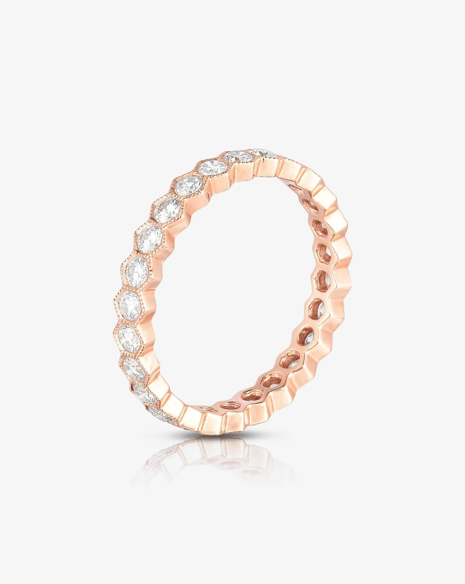 Hexagon Eternity Band