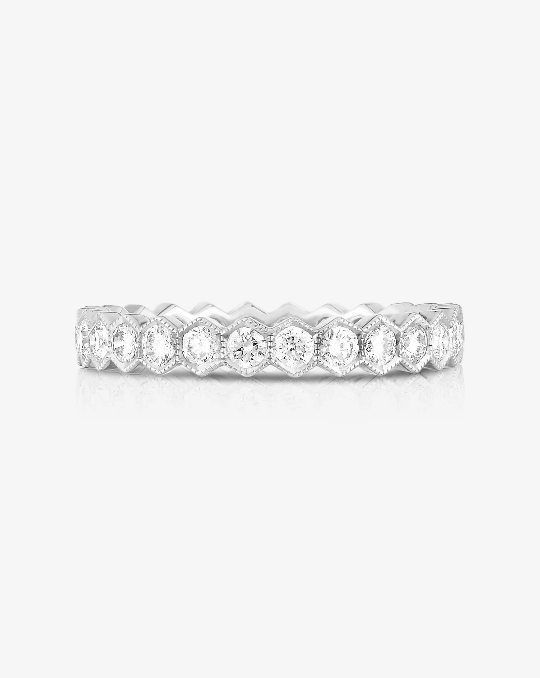 Hexagon Eternity Band