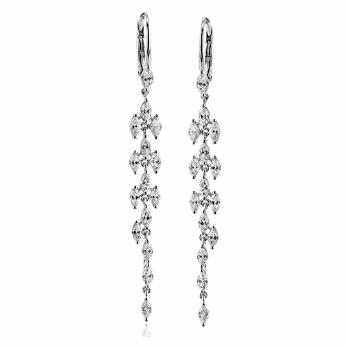 Ice Drop Earrings in 18k Gold with Diamonds LE4720 WHITE 18K X WHITE