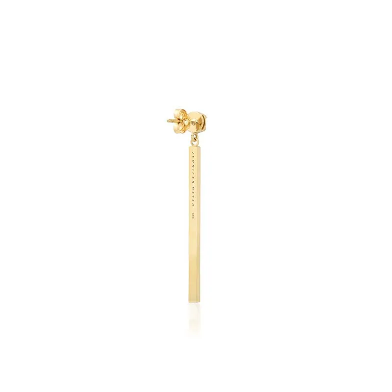 Illusion Set Diamond & Diamond Stick Stud Earrings