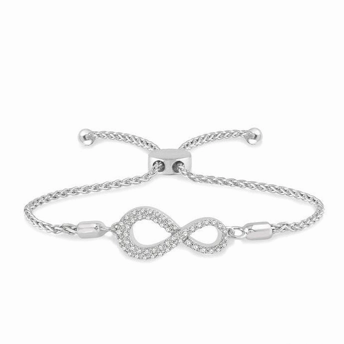 Infinity Diamond Lariat Bracelet