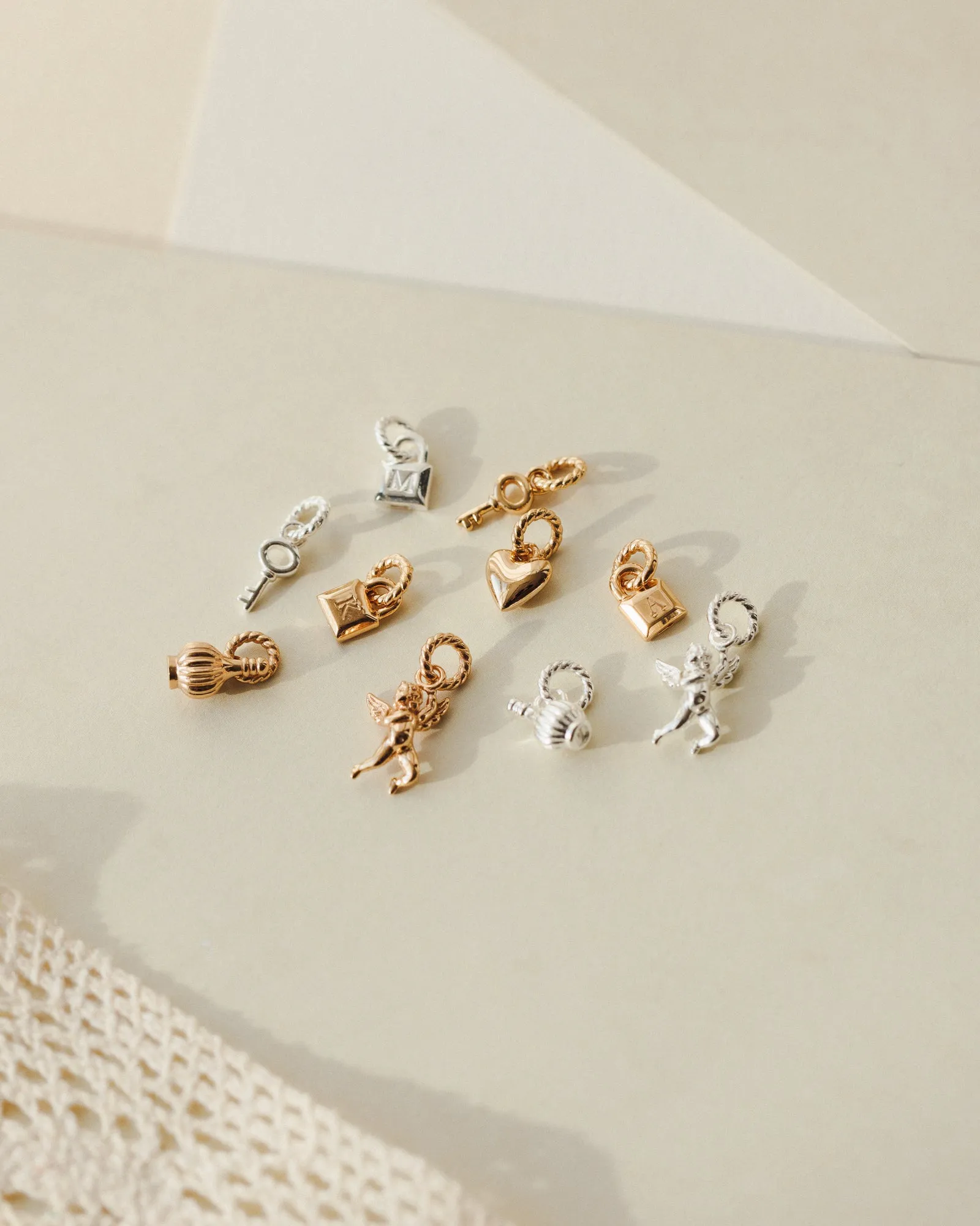 Initial Padlock Charm