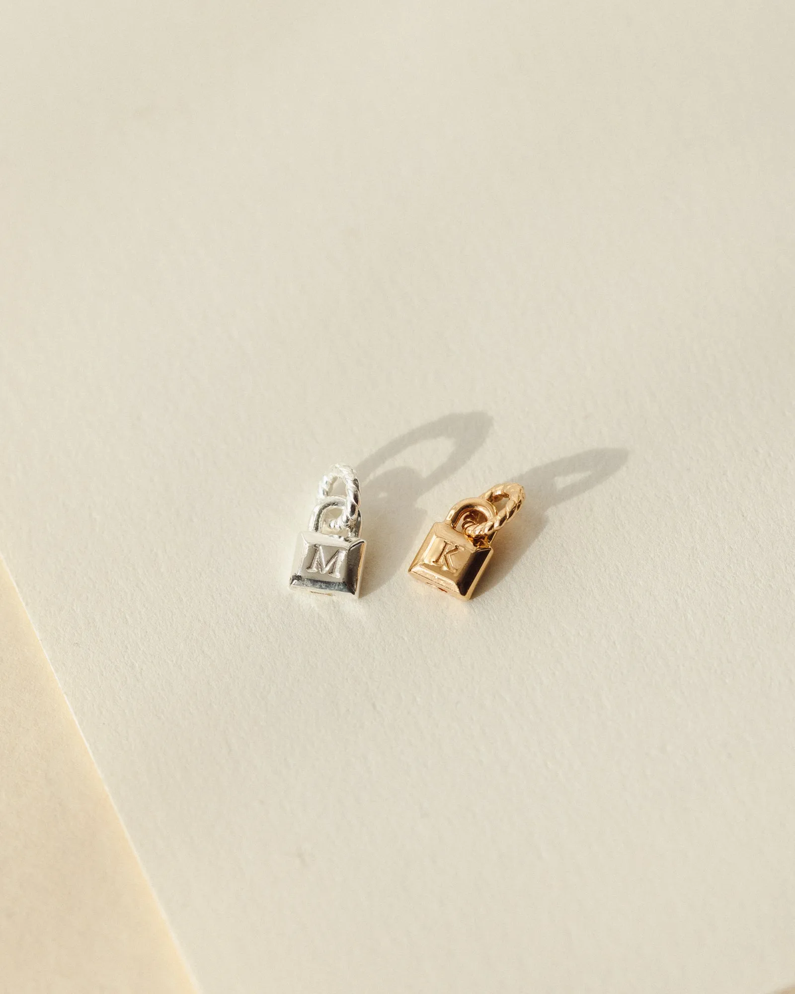 Initial Padlock Charm